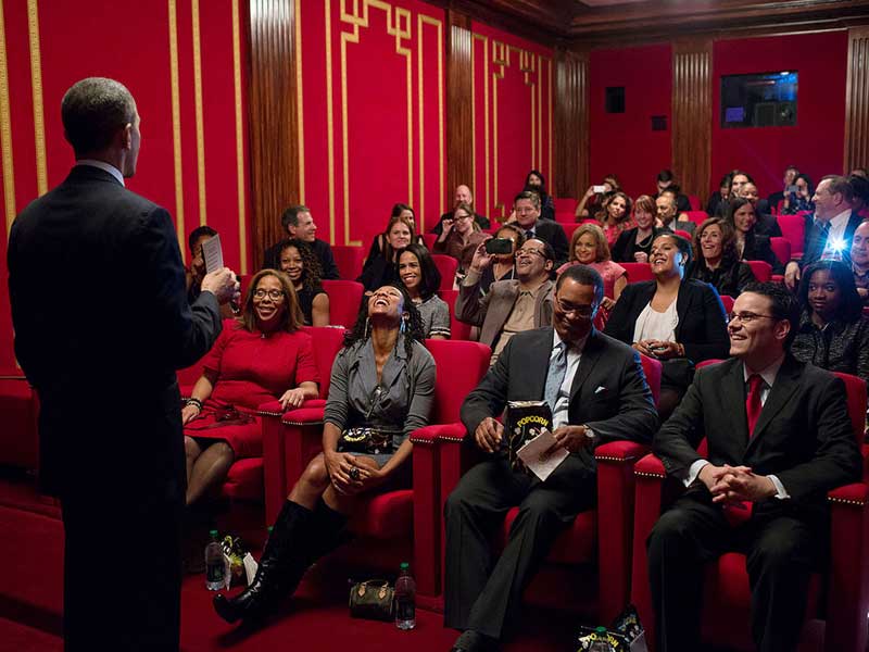 white house theater room